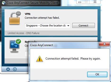 cisco anyconnect vpn error message